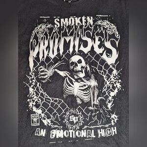 Smokin' Promises Black Graphic Tee